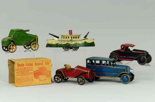 Appraisal: GROUPING OF EARLY PRESSED STEEL TOYS Assorted makers and styles