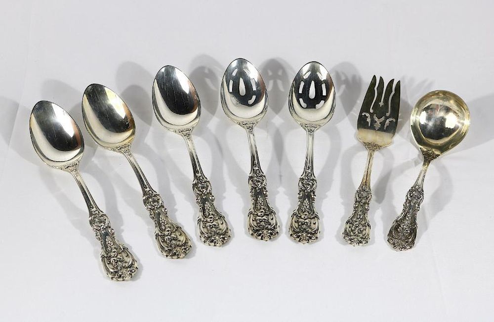 Appraisal: Reed and Barton pc Sterling Spoon Fork Set piece set