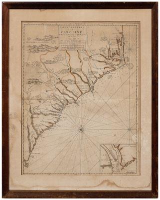 Appraisal: th century map North and South Carolina quot Carte General