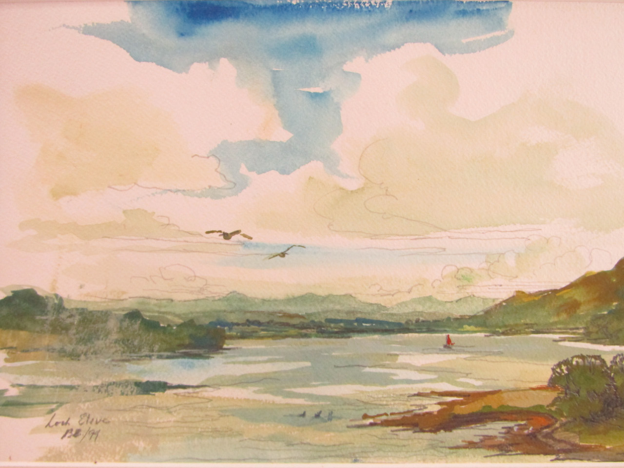 Appraisal: Lady Barbara Brassey Loch Etive watercolour titled and dated '