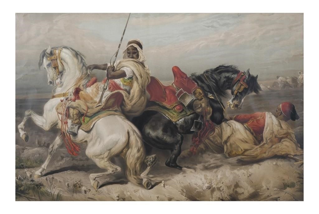 Appraisal: Orientalist image chromolithograph tobacciana poster for Wilson McCallay circa th