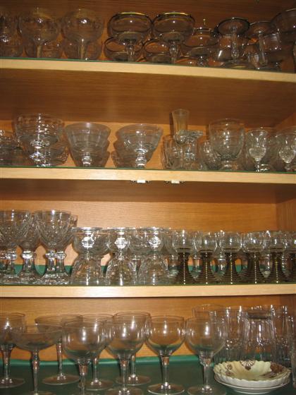 Appraisal: Collection of assorted American cut glass and etched tableware th