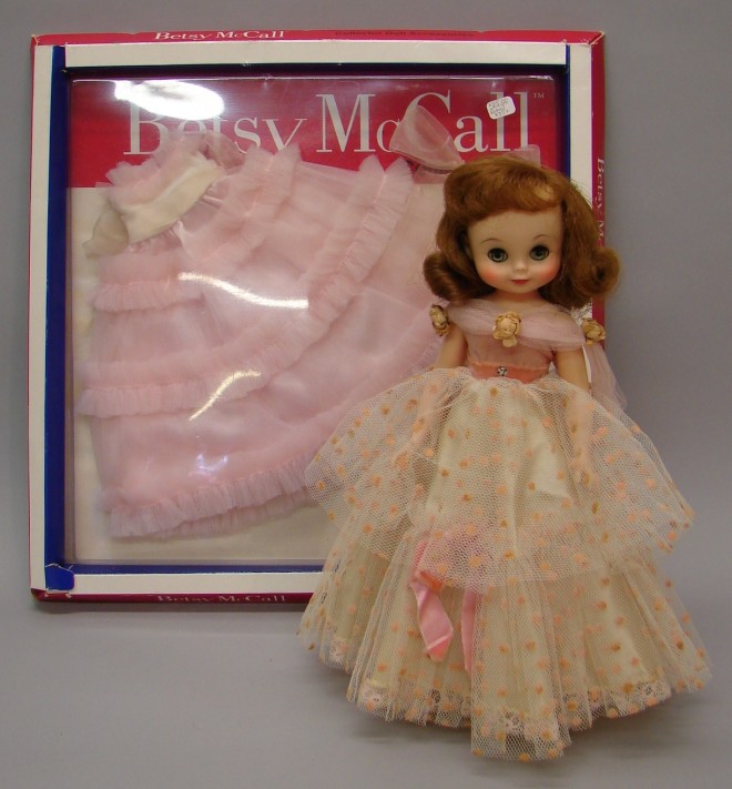 Appraisal: Lot vinyl American Character doll Dressed in dotted pink flocked