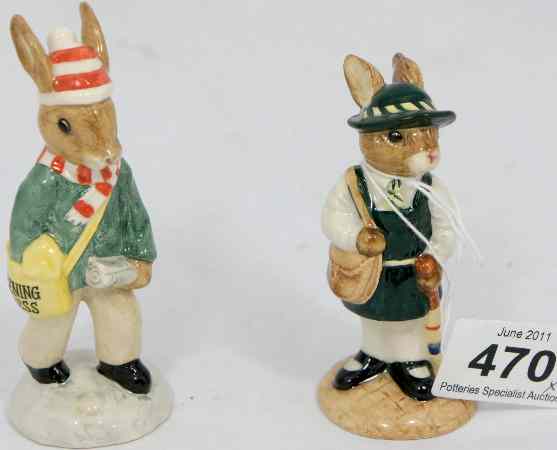 Appraisal: Royal Doulton Bunnykins Figures Schooldays Bunnykins DB and Paperboy Bunnykins