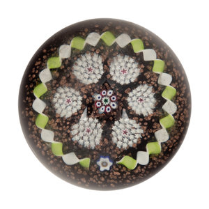 Appraisal: A Charles Kaziun Jr Miniature Complex Millefiori and Torsade Glass