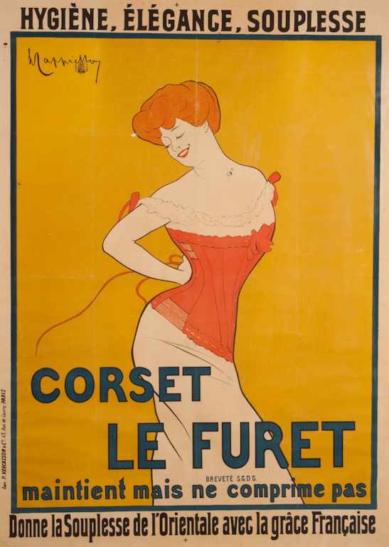 Appraisal: Leonetto Cappiello Italian - ''Corset Le Furet'' French color lithographic