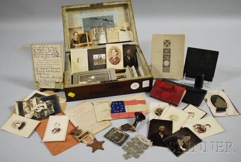 Appraisal: Box of Civil War-related Ephemera the contents belonging to Albert