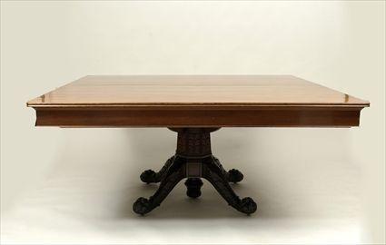 Appraisal: English Victorian Mahogany Extension Dining Table x x in