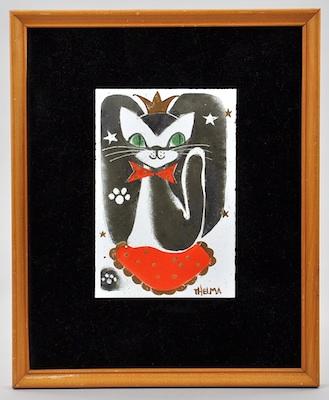 Appraisal: Thelma Frazier Winter American - Kitten princess Enamels in color