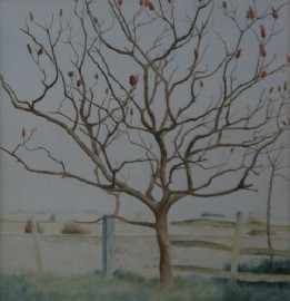 Appraisal: D H Smith born The Sumach Tree watercolour x cm