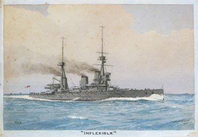 Appraisal: William Frederick Mitchell - HMS Inflexible HMS Victorious Two both