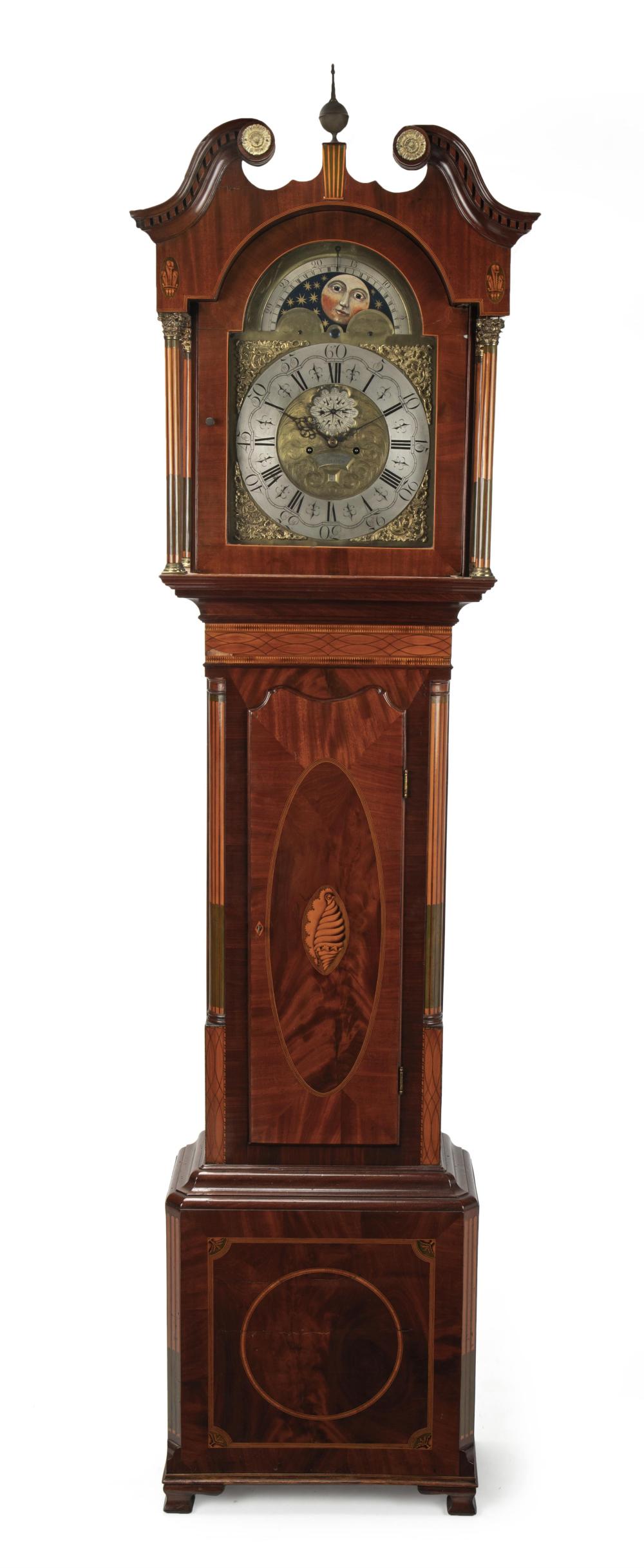 Appraisal: A John Hamilton Glasgow long-case clock Fourth-quarter th Century Signed