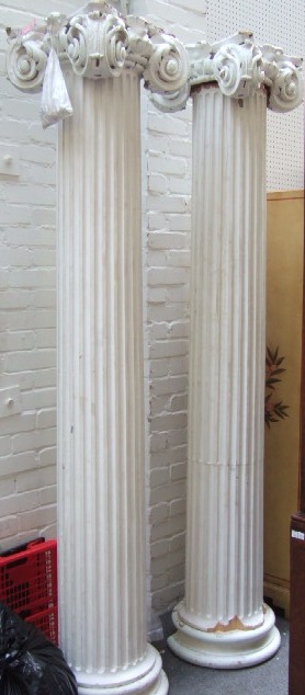 Appraisal: A pair of th century fluted architectural columns each with