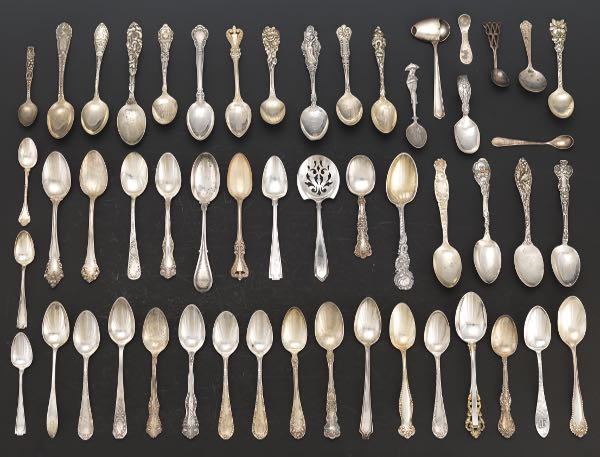 Appraisal: GROUP OF STERLING FLATWARE Primarily teaspoons various makers some monogrammed