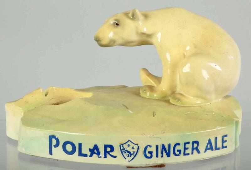 Appraisal: Plaster Polar Ginger Ale Statue Description s Original paint Stamp