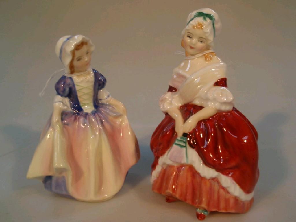 Appraisal: Two Royal Doulton figures 'Peggy' cm high HN and 'Dinky