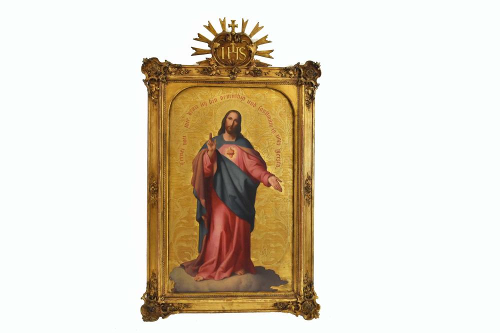 Appraisal: MANNER OF LEOPOLD KUPELWIESER AUSTRIAN - The Sacred Heart of