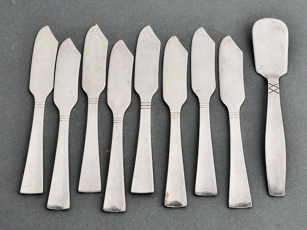 Appraisal: Allan Adler Silver Sunset Spreaders Another Pc Group of Allan