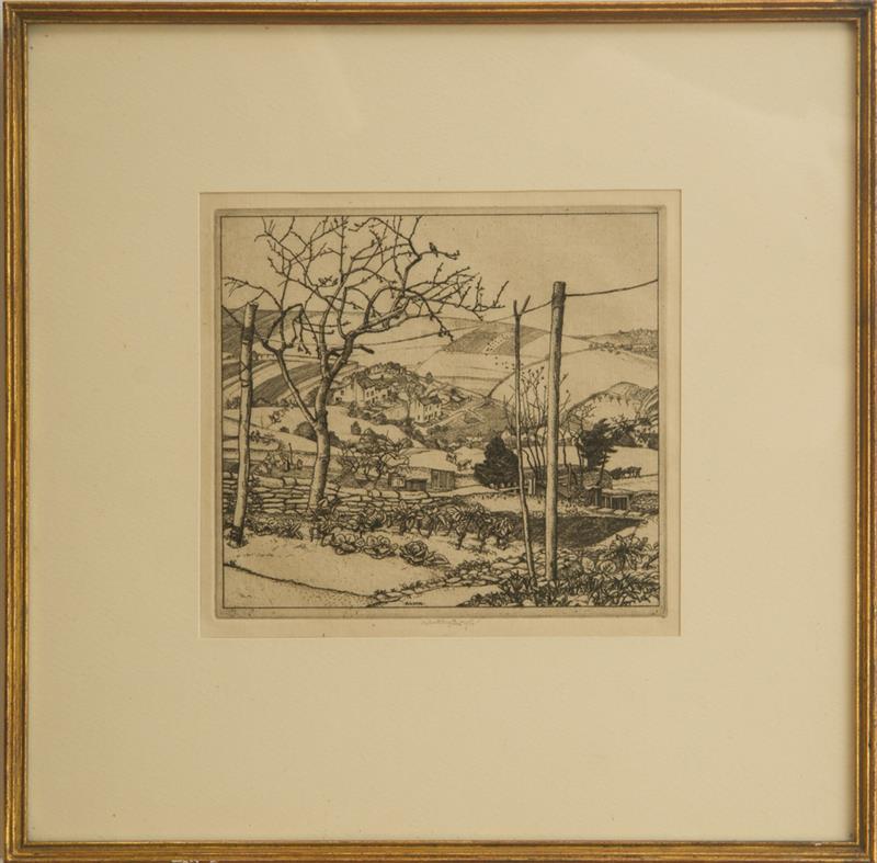 Appraisal: ROBERT SARGENT AUSTIN - EARLY SPRING Etching on laid paper