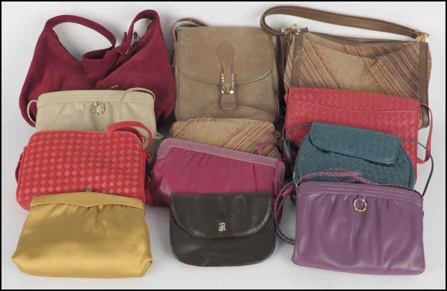 Appraisal: COLLECTION OF MORRIS MOSKOWITZ HANDBAGS Largest H '' W ''