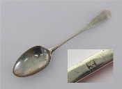 Appraisal: A Channel Islands silver Old English pattern table spoon probably