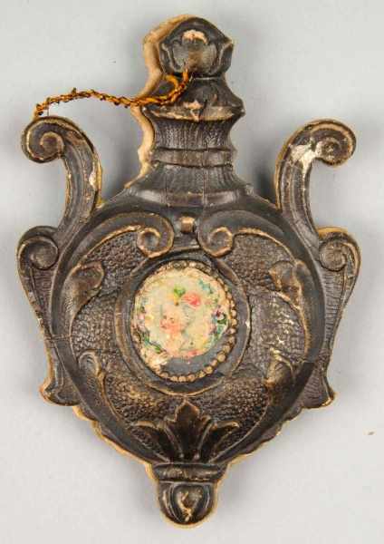 Appraisal: German Dresden Perfume Bottle Description Three dimensional Some creasing Condition