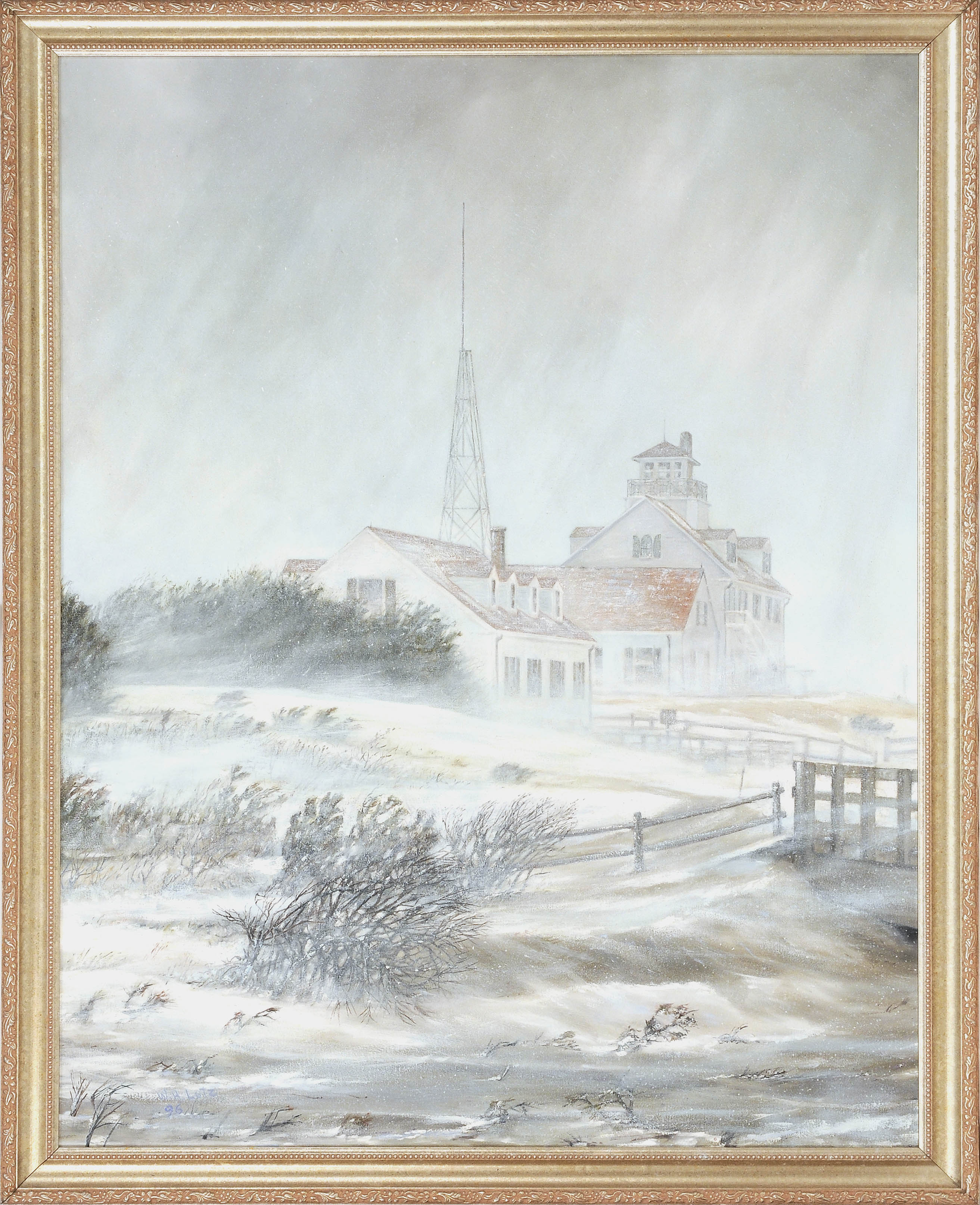 Appraisal: WILLIAM HUGH LUTZCape Cod ContemporaryCoast Guard Station Eastham Massachusetts Signed