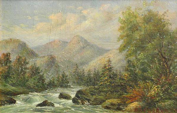 Appraisal: Carl Von Perbandt German American - Sierra landscape signed 'A