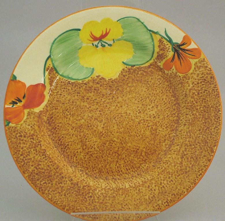 Appraisal: Nasturtium' Bizarre circular side plate circa diameter