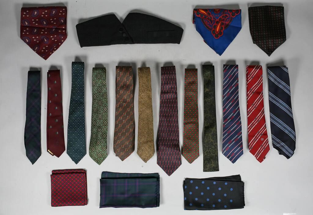 Appraisal: silk ties Christian Dior Gucci Wallachs P Lietaht and wool