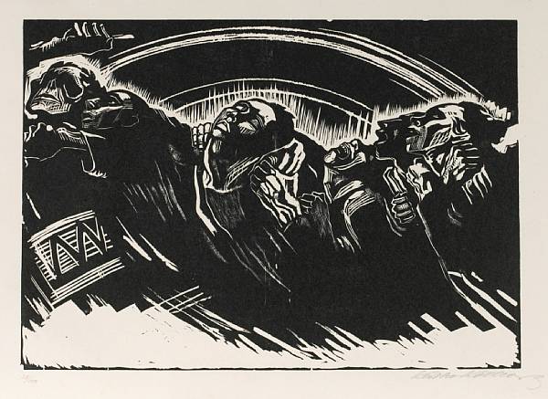 Appraisal: K the Kollwitz German - Die Freiwilligen Pl from Krieg