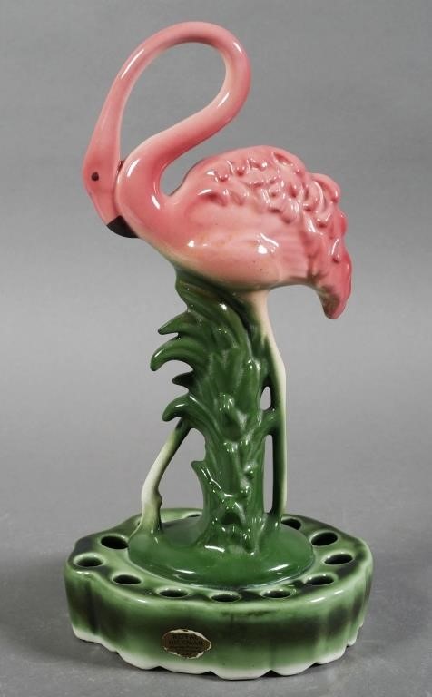 Appraisal: Royal Hickman flamingo flower frog measuring - high No damage