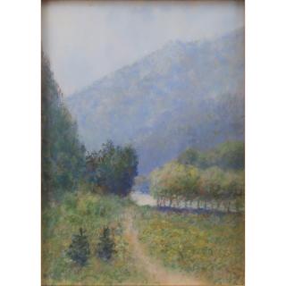 Appraisal: Possibly George Wright American - Untitled Pastel on Board Depicts