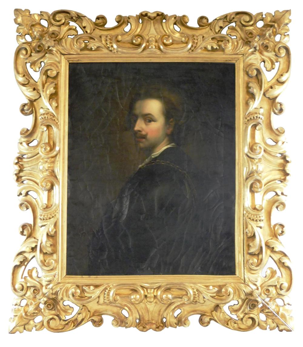 Appraisal: Antoine Sebastien Falardeau Canadian - Portrait of Van Dyck circa