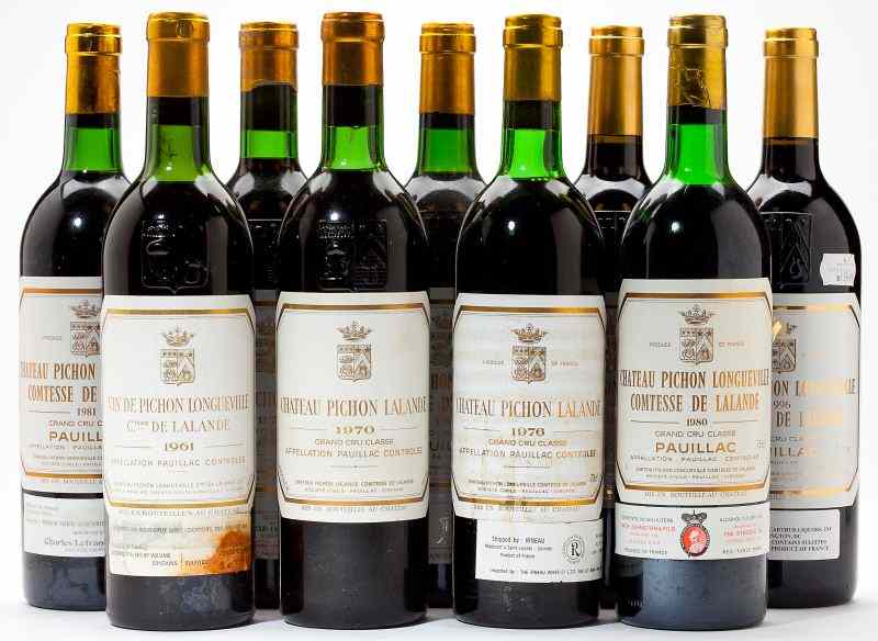 Appraisal: ' ' ' ' ' ' Pichon Lalande total bottlesVintage