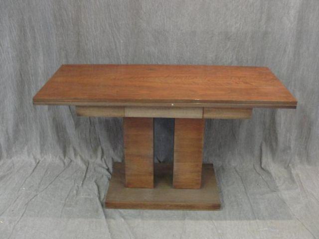 Appraisal: Flip Top Drawer Art Deco Style Console From a Long