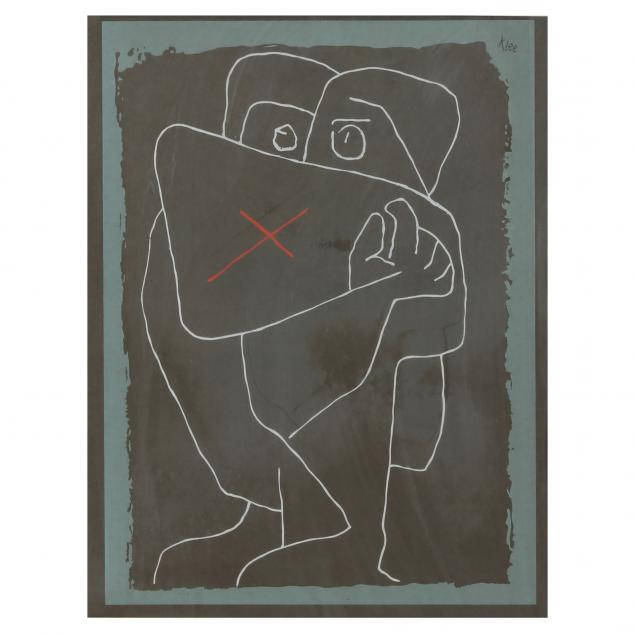 Appraisal: PAUL KLEE GERMAN - DAS WERT PAKET THE EMBRACE Serigraph