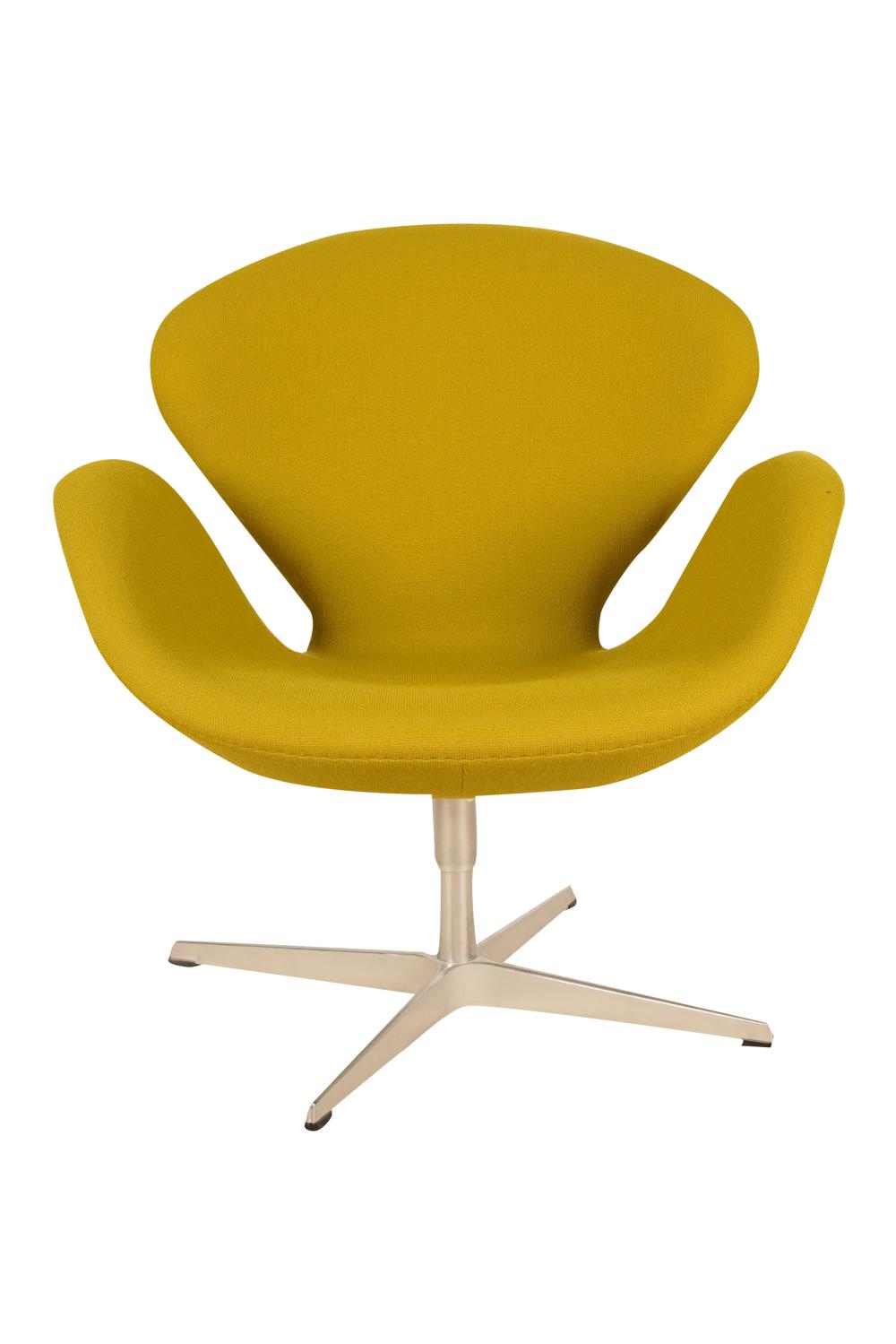 Appraisal: ARNE JACOBSEN FRITZ HANSEN SWAN CHAIR with manufacturer's label Republic