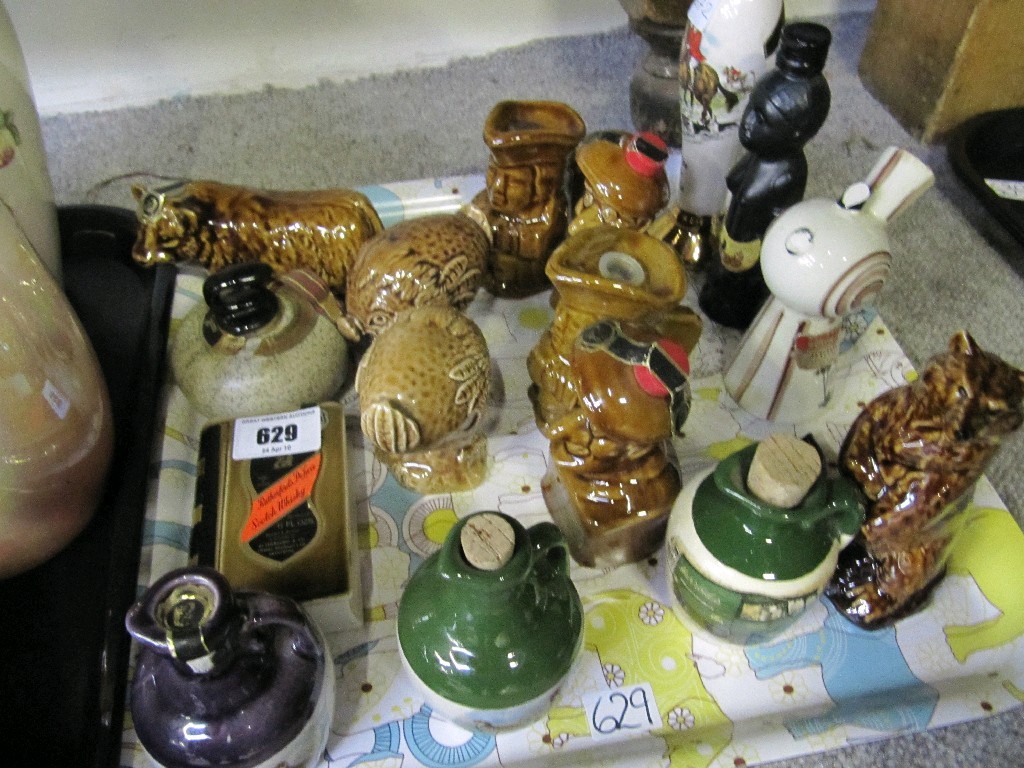 Appraisal: Quantity of assorted miniature whisky decanters etc