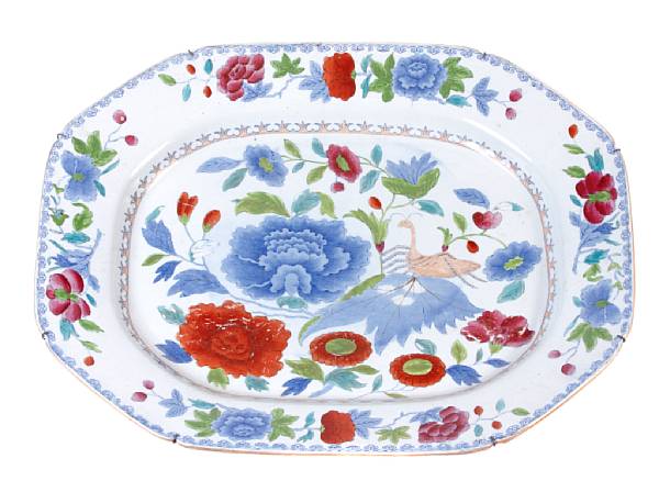 Appraisal: An English ironstone platter length in width in