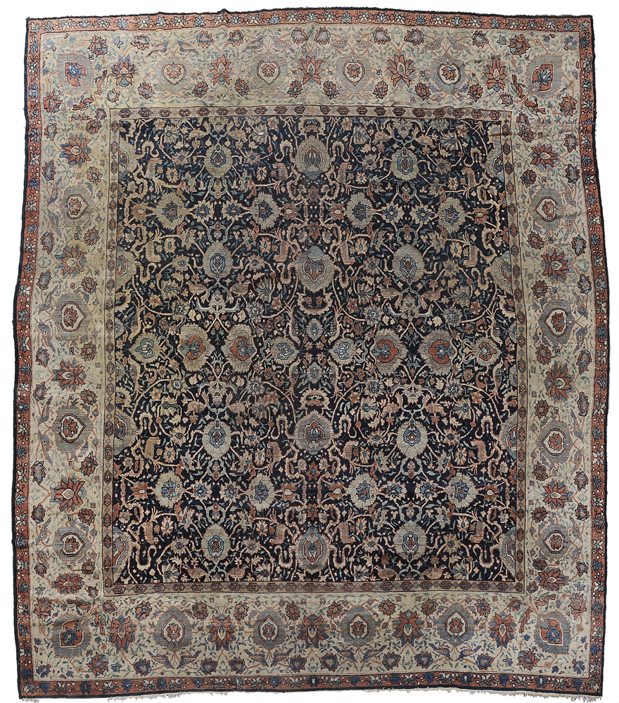 Appraisal: Zeigler Majal Carpet Persian late th century repeating floral and