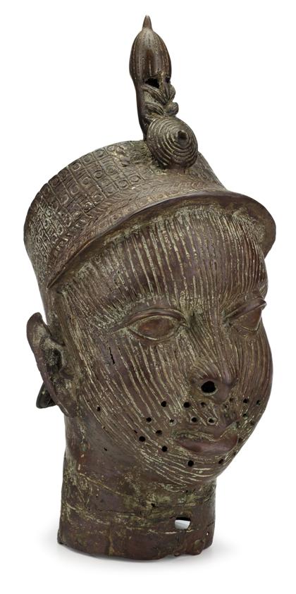 Appraisal: Benin Bronze Oni head th century