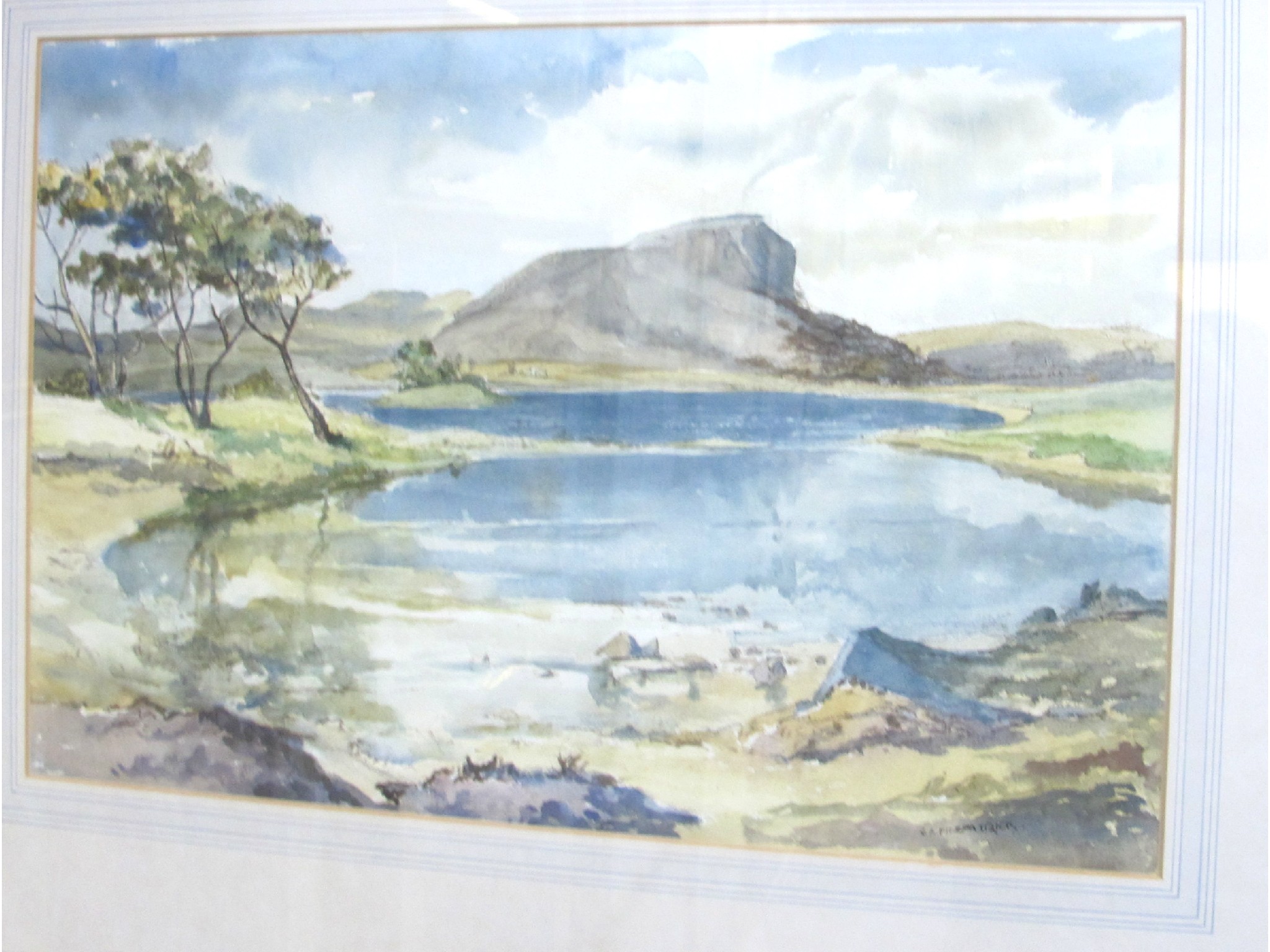 Appraisal: J A FITZPATRICK 'Loch Brora' signed watercolour