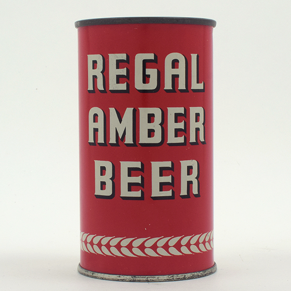 Appraisal: Regal Amber Beer Opening Instruction Flat Top FANTASTIC - Reference