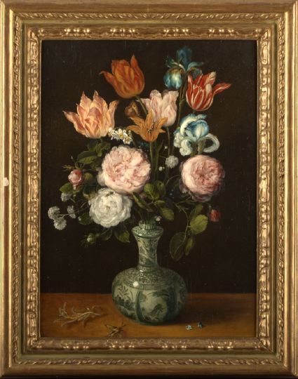 Appraisal: Continental School Early th Century Still Lifes of Tulips and