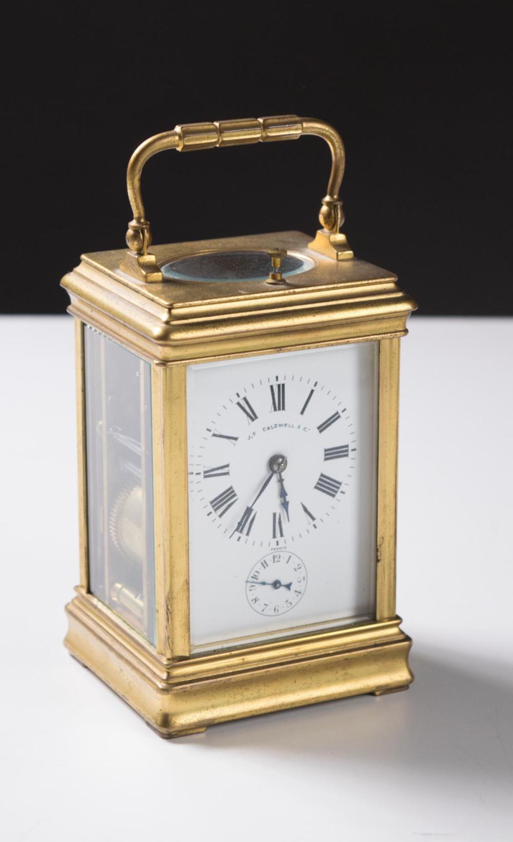 Appraisal: FRENCH REPEATER CARRIAGE CLOCK retailed by J E Caldwell Co