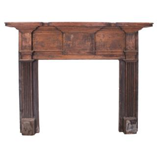 Appraisal: An American Federal Pine Mantel th Century Previously painted H