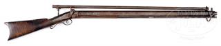 Appraisal: RARE TH CENTURY PERCUSSION HEAVY BARREL TARGET RIFLE WITH SCOPE