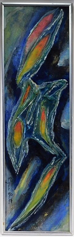 Appraisal: Eugene Winters Abstract Expressionist O B Painting Austria United States