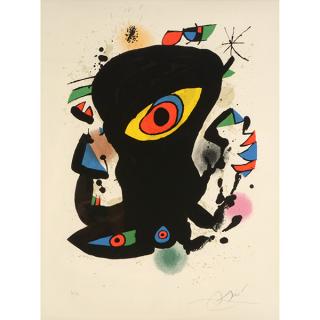 Appraisal: Joan Miro Poster for Inaugural Exhibit of the Maeght Gallery